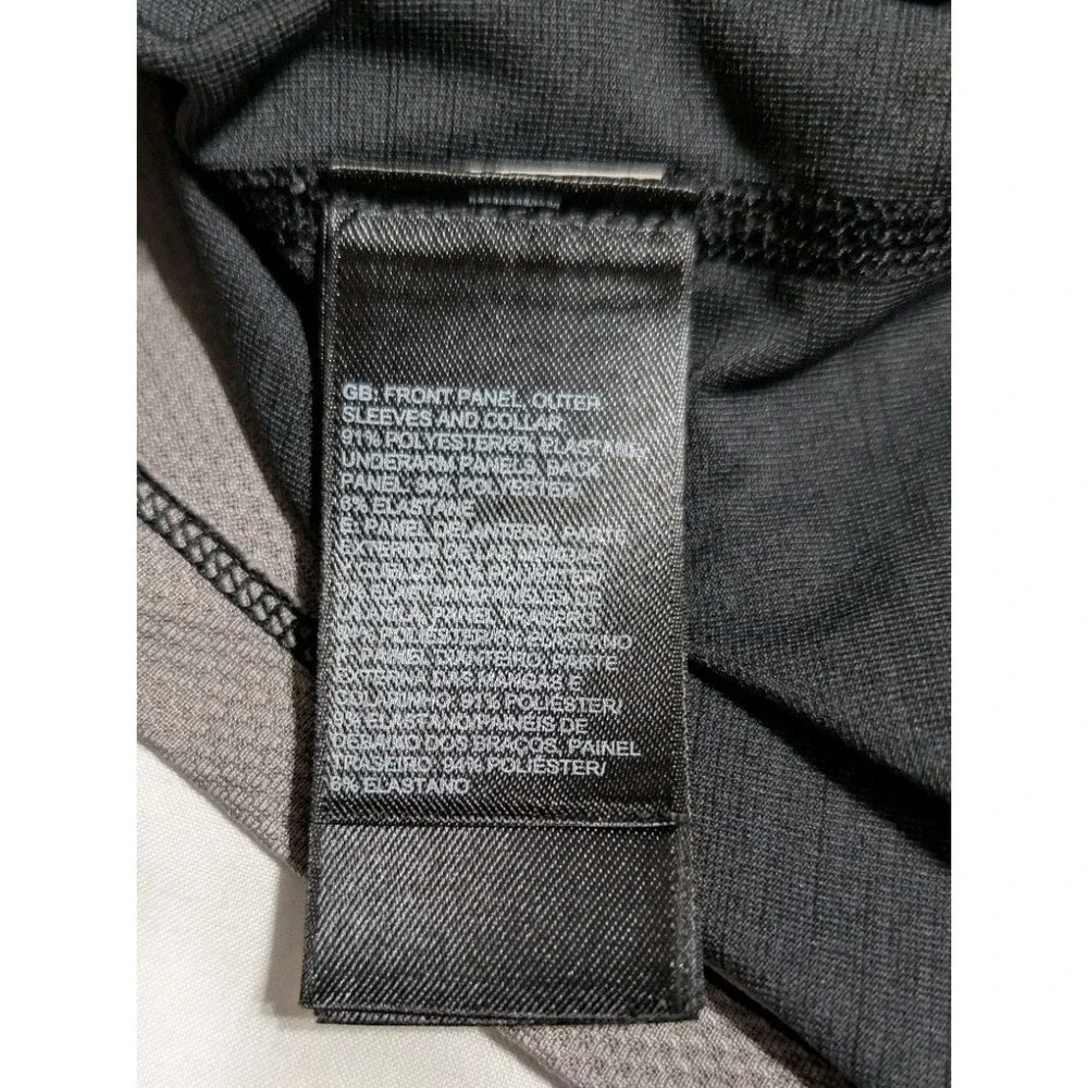 The North Face Mens XXL 1/4 Zip Performance Pullover Black‎ Gray Active